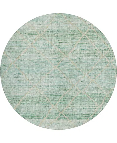 Dalyn Portico Po1 8'x8' Round Area Rug In Green