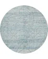 Dalyn Portico Po1 8'x8' Round Area Rug In Green