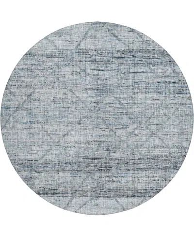 Dalyn Portico Po1 8'x8' Round Area Rug In Gray