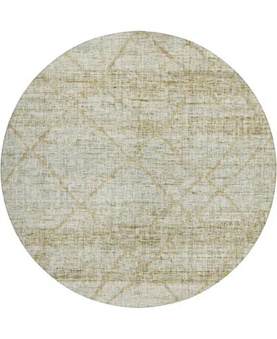 Dalyn Portico Po1 8'x8' Round Area Rug In Gold