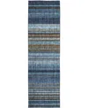 Dalyn Portico Po2 2'3"x7'6" Runner Area Rug In Blue