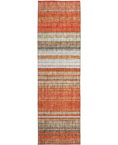 Dalyn Portico Po2 2'3"x7'6" Runner Area Rug In Orange