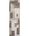 Dalyn Portico Po3 2'3"x7'6" Runner Area Rug In Brown