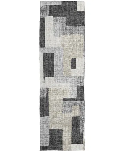 Dalyn Portico Po3 2'3"x7'6" Runner Area Rug In Gray