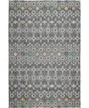 Dalyn Portico Washable Po4 10'x14' Area Rug In Gray