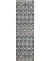 Dalyn Portico Po4 2'3"x7'6" Runner Area Rug In Gray