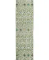 Dalyn Portico Po4 2'3"x7'6" Runner Area Rug In Green