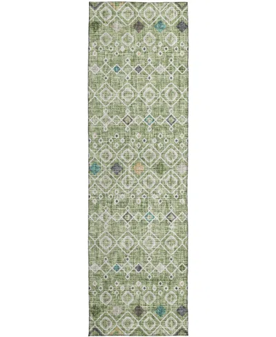 Dalyn Portico Po4 2'3"x7'6" Runner Area Rug In Green