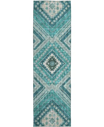 Dalyn Portico Po5 2'3"x7'6" Runner Area Rug In Blue