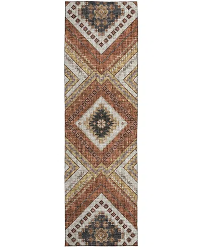 Dalyn Portico Po5 2'3"x7'6" Runner Area Rug In Brown