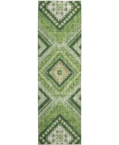 Dalyn Portico Po5 2'3"x7'6" Runner Area Rug In Green