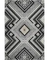 Dalyn Portico Washable Po5 10'x14' Area Rug In Black