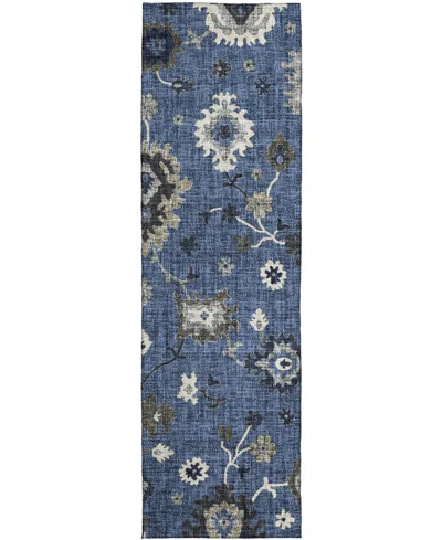 Dalyn Portico Po6 2'3"x7'6" Runner Area Rug In Blue
