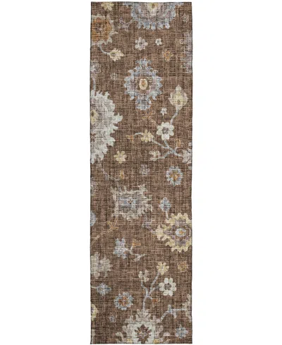 Dalyn Portico Po6 2'3"x7'6" Runner Area Rug In Brown
