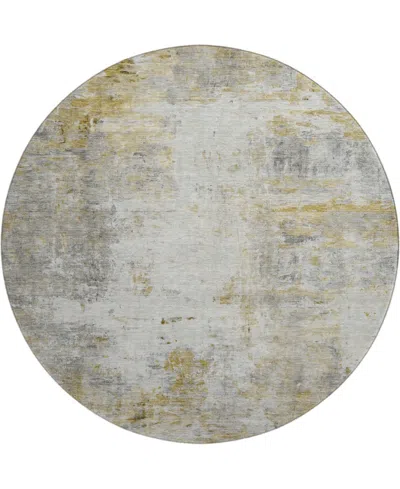Dalyn Ravenna Rn1 8'x8' Round Area Rug In Gray