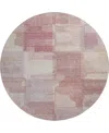 Dalyn Ravenna Rn10 8'x8' Round Area Rug In Brown