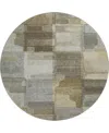 Dalyn Ravenna Rn10 8'x8' Round Area Rug In Brown