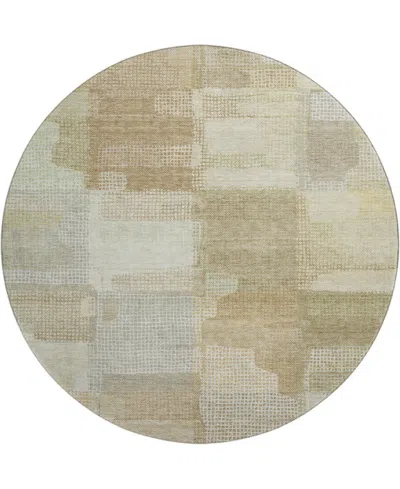 Dalyn Ravenna Rn10 8'x8' Round Area Rug In Brown