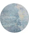 Dalyn Ravenna Rn3 8'x8' Round Area Rug In Blue