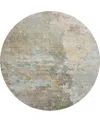 Dalyn Ravenna Rn3 8'x8' Round Area Rug In Brown