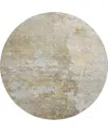 Dalyn Ravenna Rn3 8'x8' Round Area Rug In Brown
