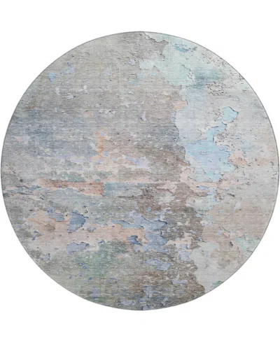 Dalyn Ravenna Rn3 8'x8' Round Area Rug In Gray