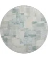 Dalyn Ravenna Rn4 8'x8' Round Area Rug In Blue