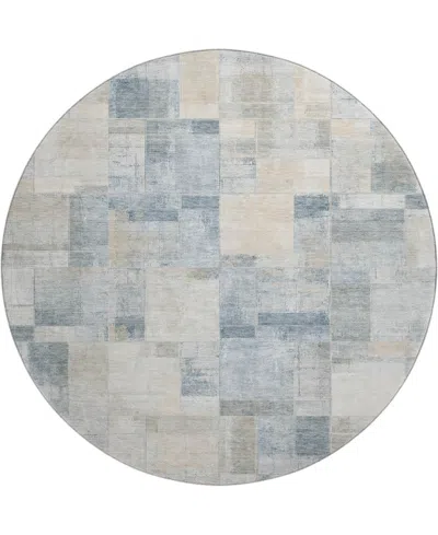 Dalyn Ravenna Rn4 8'x8' Round Area Rug In Blue
