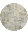Dalyn Ravenna Rn4 8'x8' Round Area Rug In Brown
