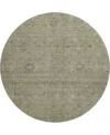 Dalyn Ravenna Rn5 8'x8' Round Area Rug In Green