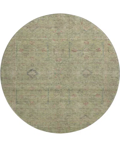 Dalyn Ravenna Rn5 8'x8' Round Area Rug In Green