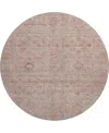 Dalyn Ravenna Rn5 8'x8' Round Area Rug In Brown