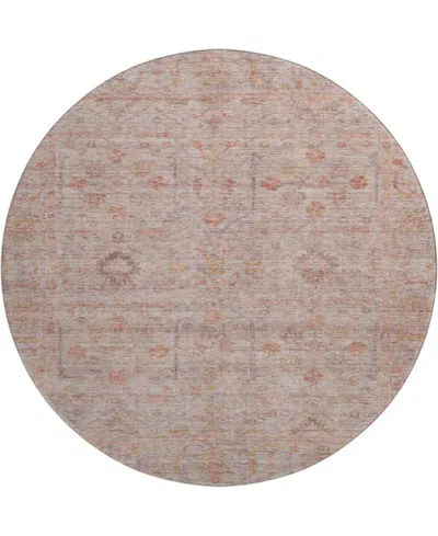 Dalyn Ravenna Rn5 8'x8' Round Area Rug In Brown