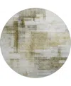 Dalyn Ravenna Rn6 8'x8' Round Area Rug In Brown