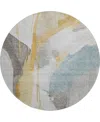 Dalyn Ravenna Rn7 8'x8' Round Area Rug In Multi