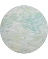 Dalyn Ravenna Rn8 8'x8' Round Area Rug In Blue