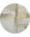 Dalyn Ravenna Rn9 8'x8' Round Area Rug In Green