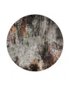 Dalyn Rug Company Dalyn Boca Washable Bo10 Round Area Rug, 8' X 8' In Gray
