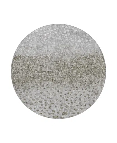 Dalyn Rug Company Dalyn Boca Washable Bo12 Round Area Rug, 8' X 8' In Brown