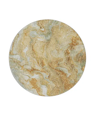 Dalyn Rug Company Dalyn Boca Washable Bo14 Round Area Rug, 8' X 8' In Brown