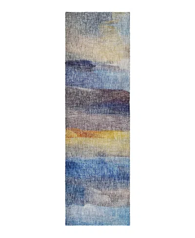 Dalyn Rug Company Dalyn Boca Washable Bo4 Runner Area Rug, 2'3 X 7'6 In Blue