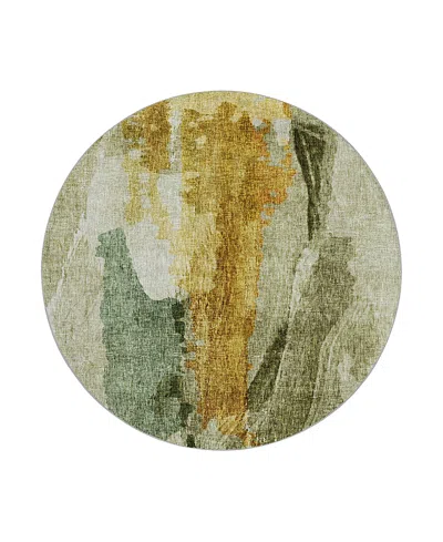 Dalyn Rug Company Dalyn Boca Washable Bo6 Round Area Rug, 8' X 8' In Green
