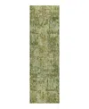 Dalyn Rug Company Dalyn Boca Washable Bo9 Runner Area Rug, 2'3 X 7'6 In Green