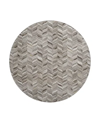 Dalyn Rug Company Dalyn Bozeman Bm11 Round Area Rug, 8' X 8' In Gray