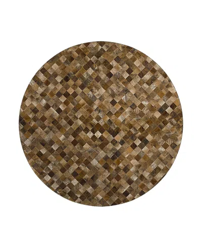 Dalyn Rug Company Dalyn Bozeman Bm2 Round Area Rug, 8' X 8' In Brown