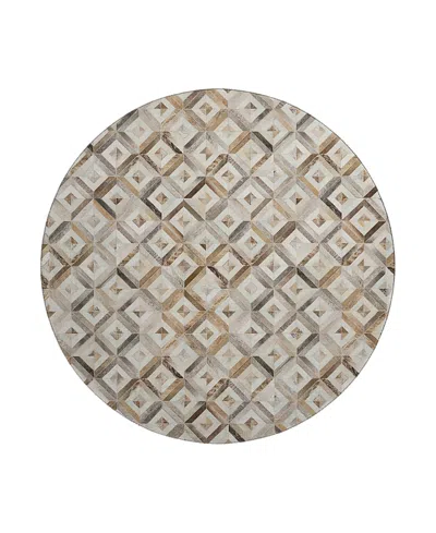 Dalyn Rug Company Dalyn Bozeman Bm7 Round Area Rug, 8' X 8' In Gray