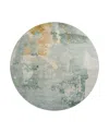 Dalyn Rug Company Bresca Bc1 Round Area Rug, 8' X 8' In Seafoam