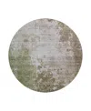 Dalyn Rug Company Bresca Bc3 Round Area Rug, 8' X 8' In Brown
