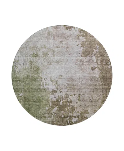 Dalyn Rug Company Bresca Bc3 Round Area Rug, 8' X 8' In Brown