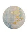 Dalyn Rug Company Bresca Bc4 Round Area Rug, 8' X 8' In Linen